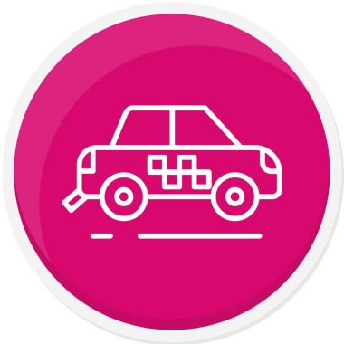 - Araba. Web simgesi basit illüstrasyon