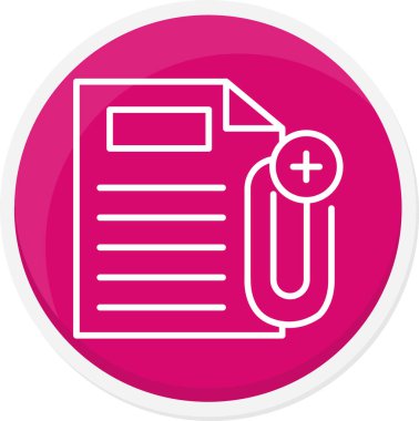 belge vektör simgesi modern basit illüstrasyon