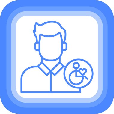 man simgesi, vektör illüstrasyonu