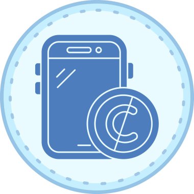 cep telefonu ikonu vektör illüstrasyonu