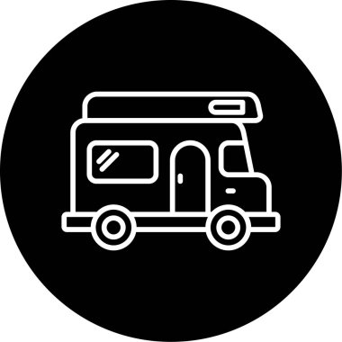 Kervan simgesi, vektör illüstrasyonu basit tasarım