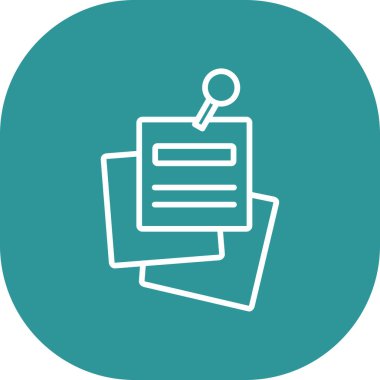 belge simgesi vektör illüstrasyonu