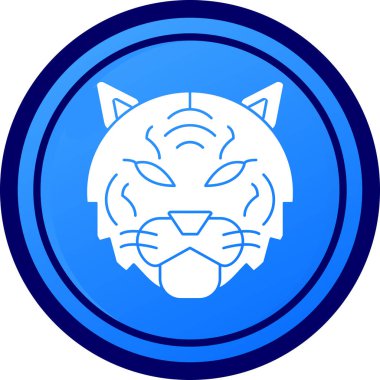 Kaplan simgesi, vektör çizimi beyaz arkaplanda izole edildi