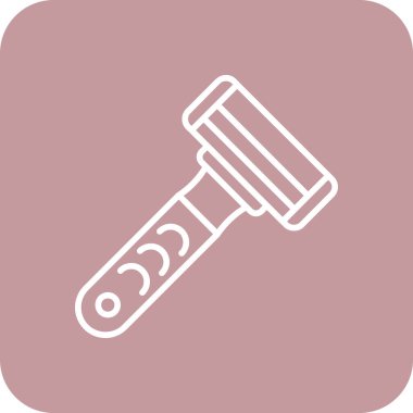 Çekiç. Web simgesi basit illüstrasyon