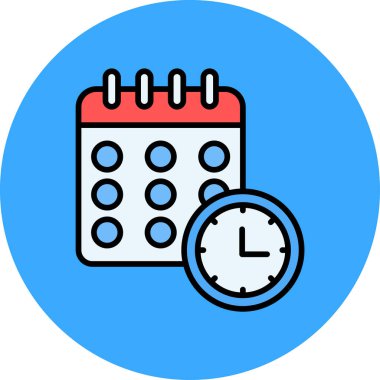 Takvim. Web simgesi basit illüstrasyon