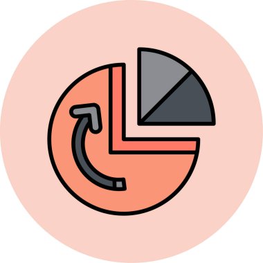 Grafik düz vektör simgesi