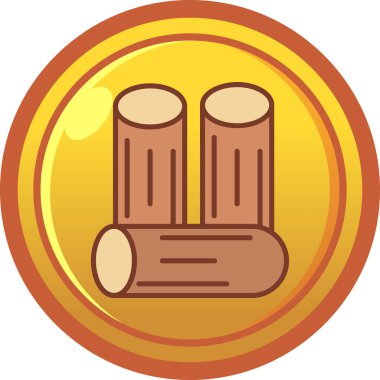 Bozuk para simgesinin vektör illüstrasyonu