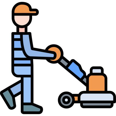 İşçi adam simgesi - taslak biçimi