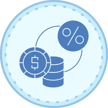 Bozuk para. Web simgesi basit illüstrasyon