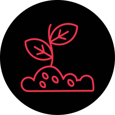 bitki simgesi vektör illüstrasyonu