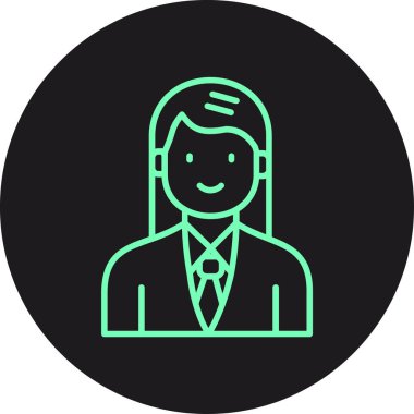 Avatar man simgesi vektör illüstrasyonu