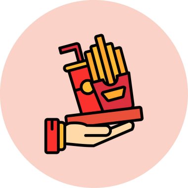 Gıda simgesinin vektör illüstrasyonu