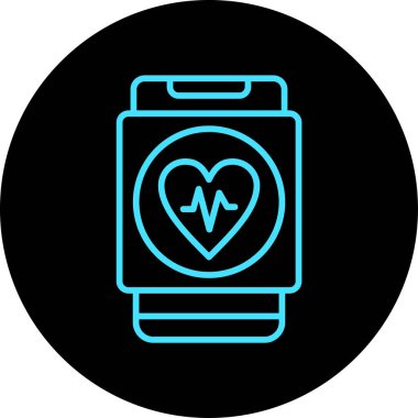 vektör nabız simgesi illüstrasyonu