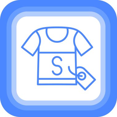 Kıyafetler. Web simgesi basit illüstrasyon