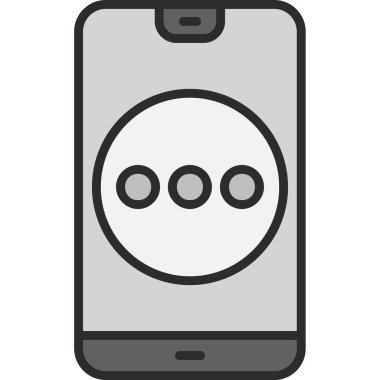 telefon vektör simgesi modern basit illüstrasyon