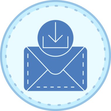 E-posta. Web simgesi basit illüstrasyon