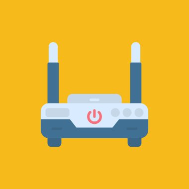 Bir arabanın düz simgesinin vektör çizimi