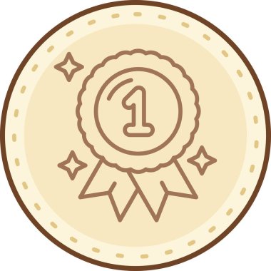 Madalya vektör simgesi