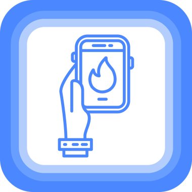 akıllı telefon simgesi vektör illüstrasyonu