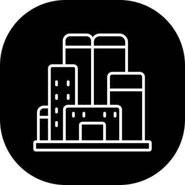 şehir vektör simgesi oluşturuluyor