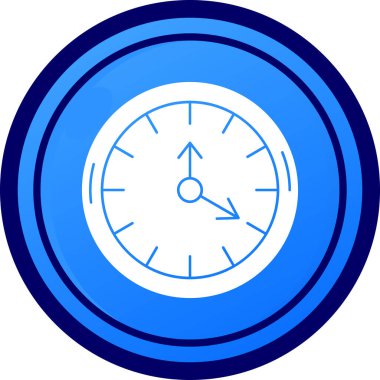 Saat simgesinin vektör illüstrasyonu