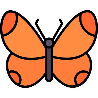 Kelebek. Web simgesi basit tasarım