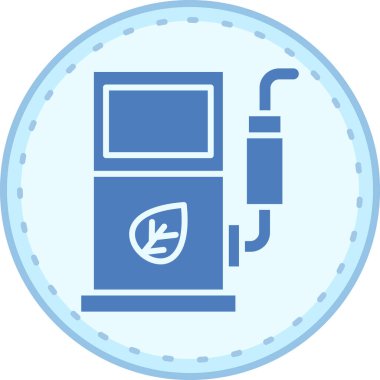 Benzin pompası. Basit illüstrasyon