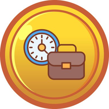 Bir saatin ve altın yüzüğün vektör çizimi