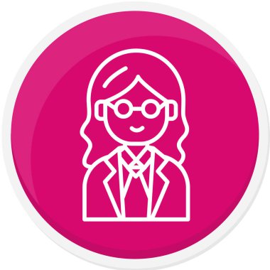 Dişi Avatar. Basit illüstrasyon