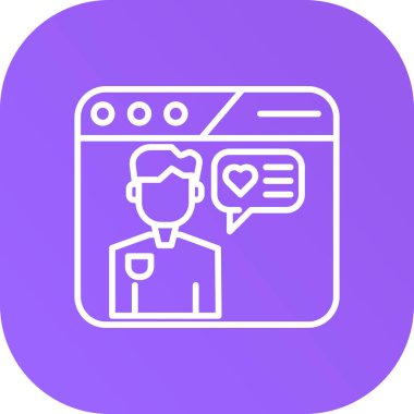 Sohbet simgesi vektör illüstrasyonu