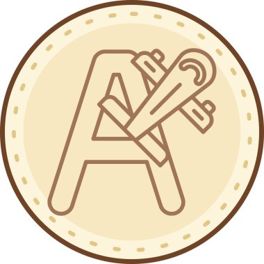 Çizgi film simgesinin vektör çizimi