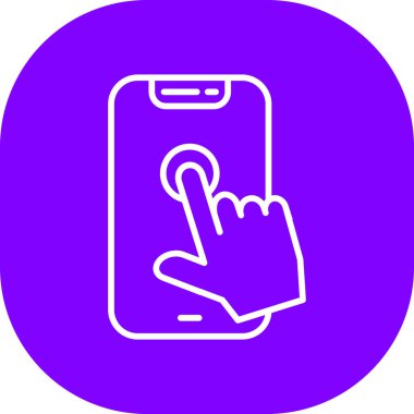 akıllı telefon simgesi vektör illüstrasyonu