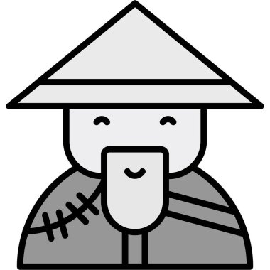 Kimono giyen Asyalı adam.