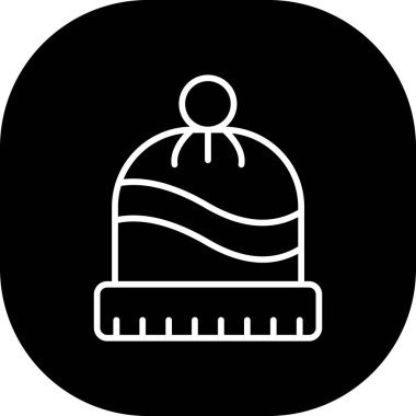 Kış şapkasının vektör illüstrasyonu