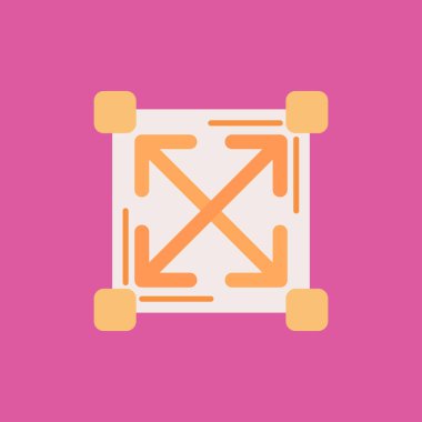 Vektör çizimi, düz tasarım elementi. araba simgesi