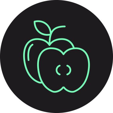 Apple vektör simgesi illüstrasyonu