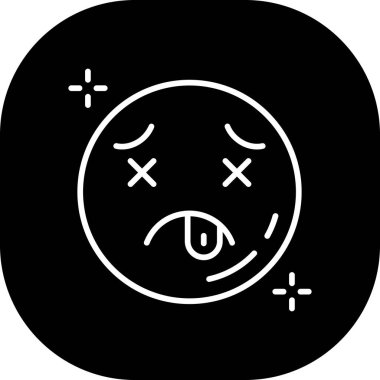 Ölü simge, vektör illüstrasyonu basit tasarım