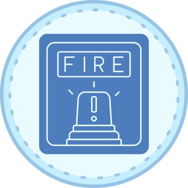 Ateş simgesinin vektör illüstrasyonu