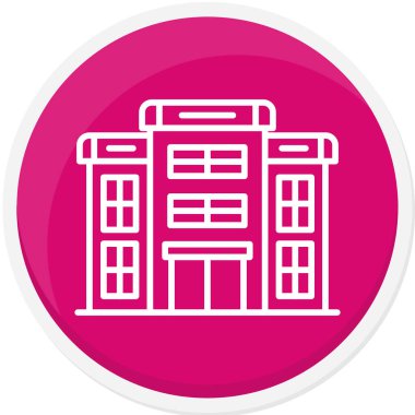 bina simgesi, vektör illüstrasyonu