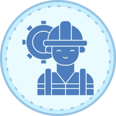 Gaz maskesi simgesinin vektör illüstrasyonu