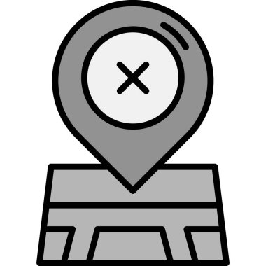 konumu simgesi harita, illüstrasyon vektör