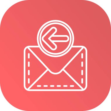 soyut arkaplan grubunda e- posta simgesi izole edildi