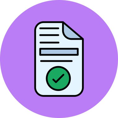 Kontrol listesi simgesi vektör illüstrasyonu