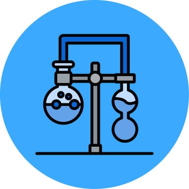 Kimya şişesi. Basit tasarım