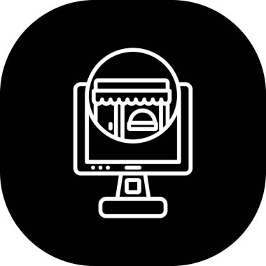 seo modern simgesinin vektör illüstrasyonu