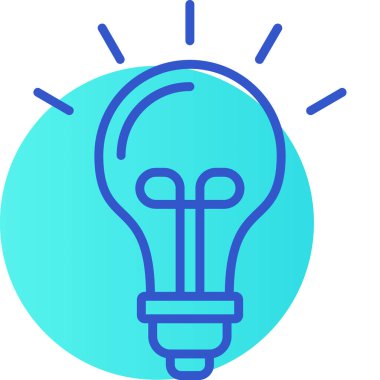 Ampul. Web simgesi basit illüstrasyon