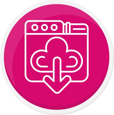 seo modern simgesinin vektör illüstrasyonu