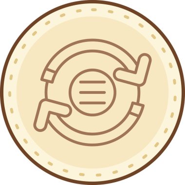 İzole edilmiş tek bir kalkan simgesinin vektör çizimi