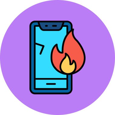 cep telefonu ikonu vektör illüstrasyonu