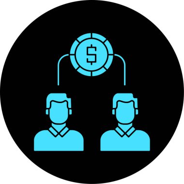 Seo ve teknoloji simgesinin vektör illüstrasyonu